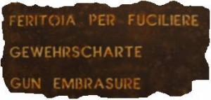 feritoia spiegazione